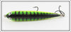 Green Scale Black Stripes Topwater Crankbait