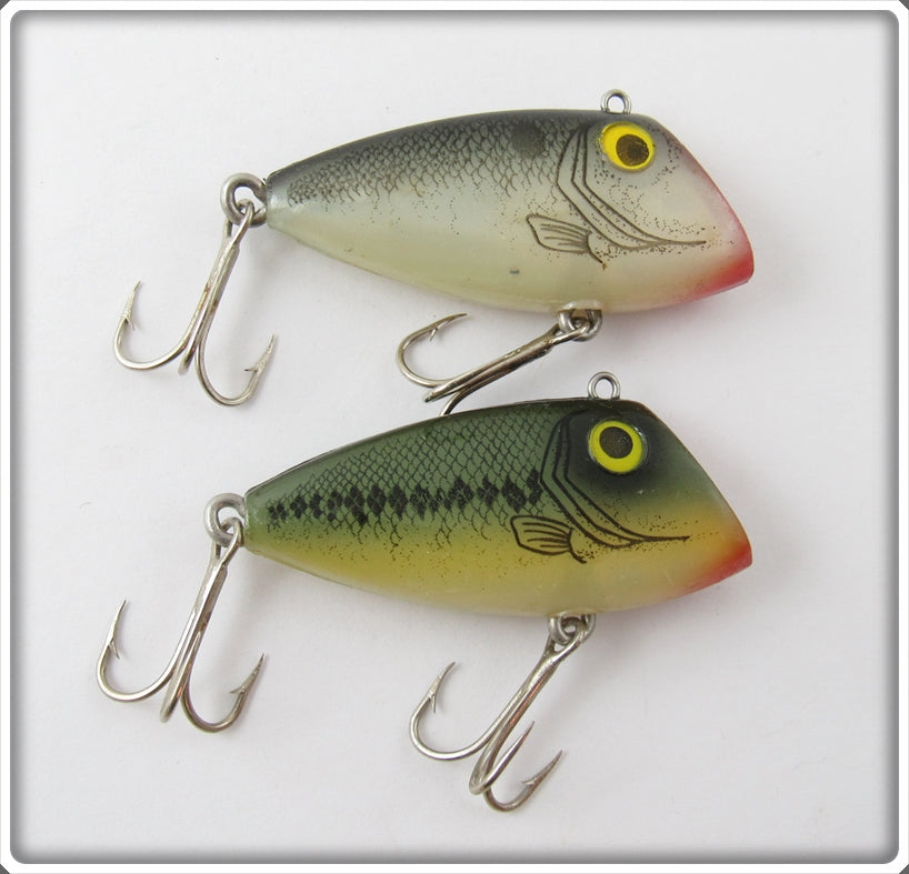 Vintage Whopper Stopper Natural Bayou Boogie Lure Pair For Sale