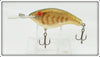 Brown Striped Glitter Back Coffin Lip Crankbait