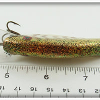 Brown Striped Glitter Back Coffin Lip Crankbait