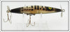 Vintage Heddon Silver & Black Dying Flutter Lure 