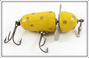 Vintage Pflueger Yellow Gold Spots Globe Lure