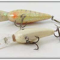 Norman Glitter & White Crankbait Pair