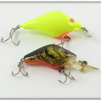 Mann's Chartreuse Pig & Natural Crawdad Piglet Lure Pair