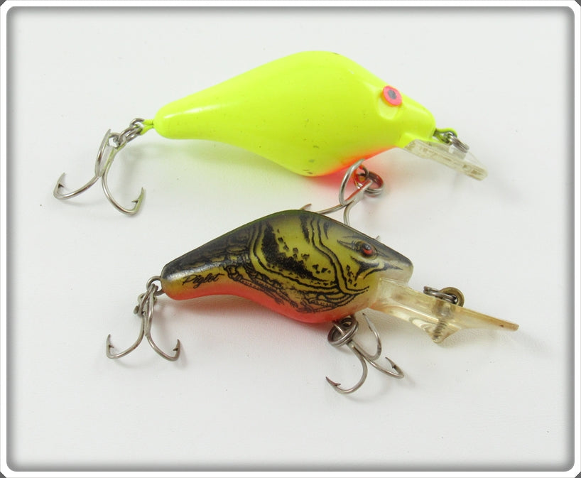 Mann's Chartreuse Pig & Natural Crawdad Piglet Lure Pair