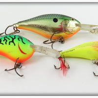 Rapala Skitter Pop & Diver Lot Of Three Lures