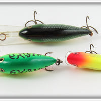 Rapala Skitter Pop & Diver Lot Of Three