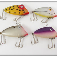 Tackle Industries Yellow Spotted, Grey & Purple Swimmin Minnow Lot