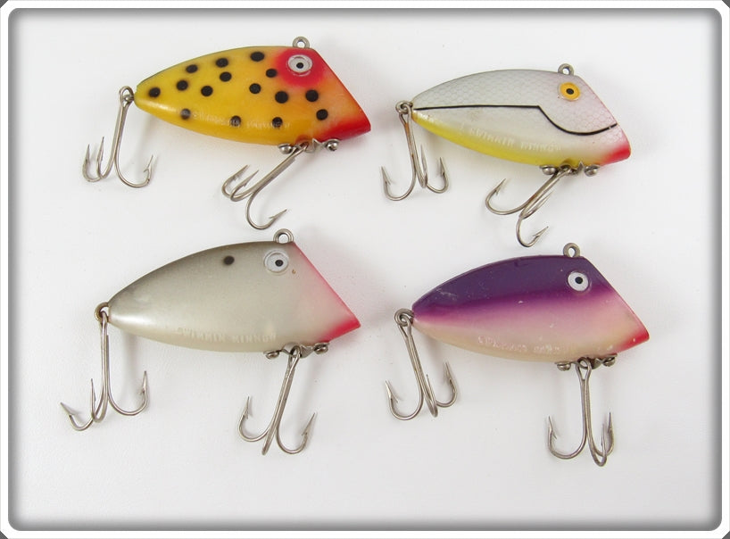 Tackle Industries Yellow Spotted, Grey & Purple Swimmin Minnow Lot
