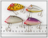 Tackle Industries Yellow Spotted, Grey, Purple & Grey Scale Swimmin Minnow Lot