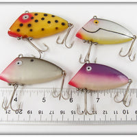 Tackle Industries Yellow Spotted, Grey, Purple & Grey Scale Swimmin Minnow Lot