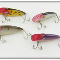 Tackle Industries Yellow Spotted, Grey, Purple & Grey Scale Swimmin Minnow Lot