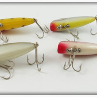 Tackle Industries Yellow Spotted, Grey, Purple & Grey Scale Swimmin Minnow Lot