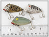 Tackle Industries Spotted, Striped Flitter & Silver Scale Swimmin Minnow Lot
