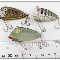 Tackle Industries Spotted, Striped Flitter & Silver Scale Swimmin Minnow Lot