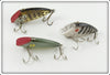 Tackle Industries Spotted, Striped Flitter & Silver Scale Swimmin Minnow Lot