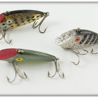 Tackle Industries Spotted, Striped Flitter & Silver Scale Swimmin Minnow Lot