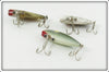 Tackle Industries Spotted, Striped Flitter & Silver Scale Swimmin Minnow Lot