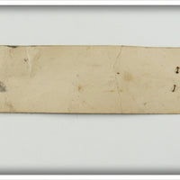 Erwin Weller Co Red & White June Bug Spinner On Card