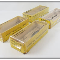 Arbogast Jitterbug & Hula Popper Empty Box Lot Of Four