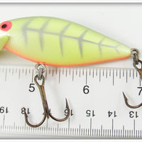 Bomber Fluorescent Yellow Silver Ribs Speed Shad