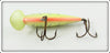 Bomber Fluorescent Yellow Silver Ribs Speed Shad