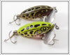 Arbogast Brown Leopard Frog & Green Leopard Frog Spinning Jitterbug