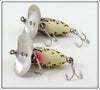 Arbogast Brown Leopard Frog & Green Leopard Frog Spinning Jitterbug Pair