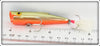 Gold Chrome Orange Belly Finned Crankbait