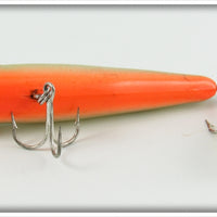 Gold Chrome Orange Belly Finned Crankbait