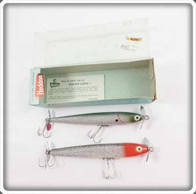 Heddon Wood Surface Cobra Pair: One In Box