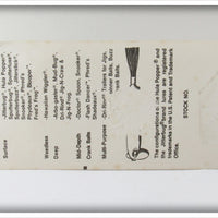 Arbogast Copper Fred's Frog On Card