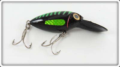 Vintage Black & Neon Green Storm Type Lure