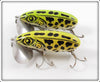 Arbogast Green Leopard Frog Jitterbug Pair