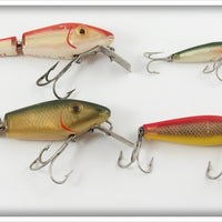 Vintage L&S Gold And Orange MirrOlure Lot Of Four Lures 