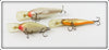 Rapala Chartruese, Black & Natural Lot Of Three