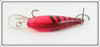 Fluorescent Red & Black Tiger Crankbait