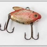 Vintage Heddon Nickel Plated Red Chrome Ultra Sonic Lure