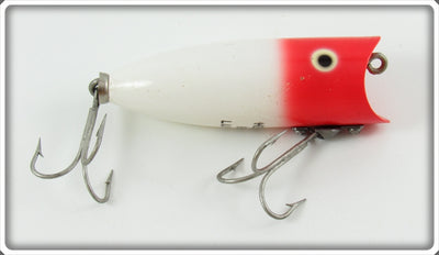 Vintage Heddon Red Head White Baby Lucky 13 Lure