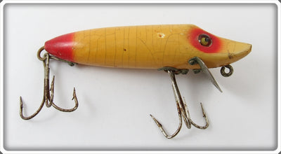 Vintage Heddon Dowagiac Red Head White Baby Vamp Lure