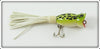 Fred Arbogast Leopard Frog Fly Rod Hula Popper Lure