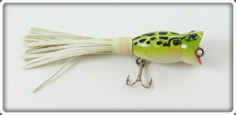 Fred Arbogast Leopard Frog Fly Rod Hula Popper Lure