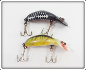 Heddon Tiny Tad Pair: Perch & Black Shore