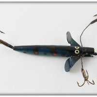 Vintage Unknown Blue Red Spotted Devon Minnow Type Lure