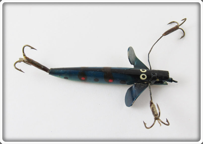 Vintage Unknown Blue Red Spotted Devon Minnow Type Lure