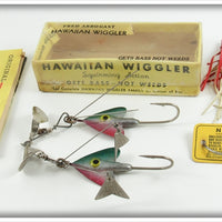 Vintage Fred Arbogast Hawaiian Wiggler Pair With One Box