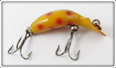 Vintage Heddon Orange Spotted Tiny Tad Lure