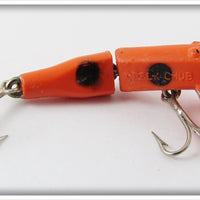 Vintage Creek Chub Orange Spotted Snarkie Lure 1130