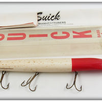 Vintage Suick Red Head White Bass & Pike Thriller Lure In Box 