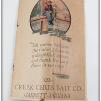 Vintage Creek Chub Bait Co Old Fisherman Pocket Catalog